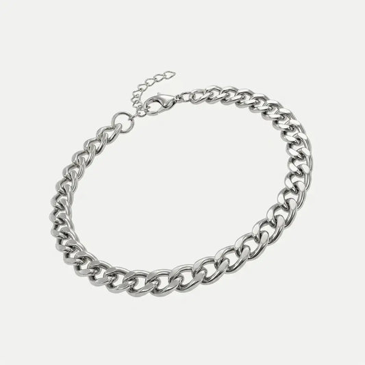 Classic Cuban Link Adjustable Bracelet β Stainless Steel - Charm Bands