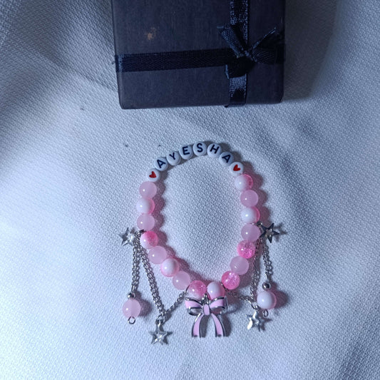 Signature Personalized Name Bracelet | Handcrafted Glass Crystals with Premium Gift Box