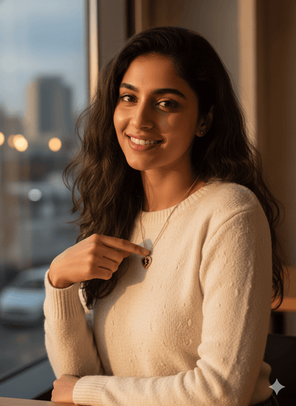 2 in 1 Gold Heart Locket Necklace - Vintage Style Photo Pendant