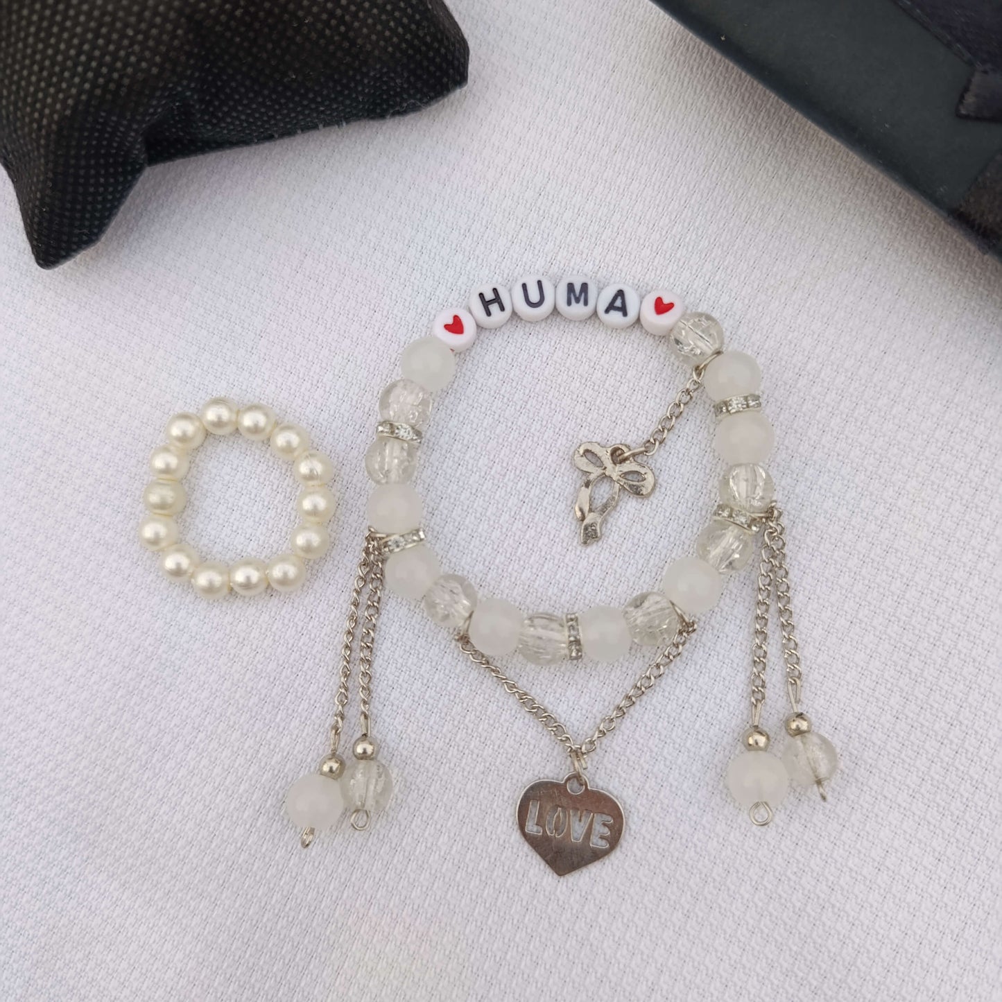 Eternal Love Set: Custom Name Bracelet + FREE Matching Crystal Ring | Limited 2026 Edition