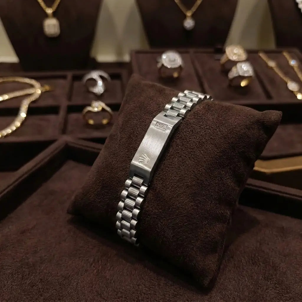 Premium Crown Edition Men's Link Bracelet – Original Rolex Style