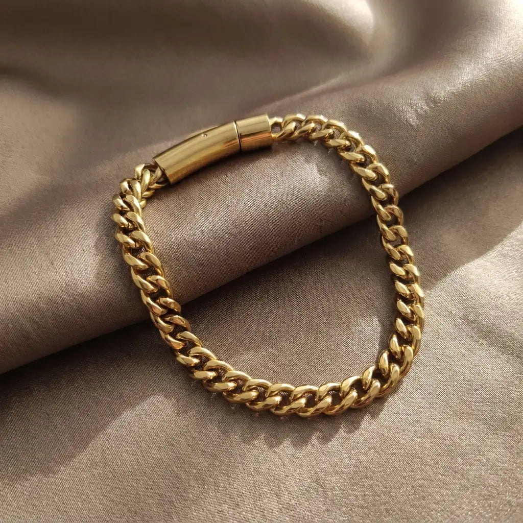 Premium Braided Wheat Chain Bracelet – Auto Lock Edition