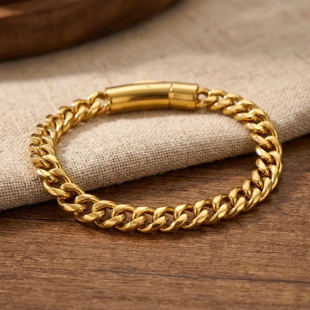 Premium Braided Wheat Chain Bracelet – Auto Lock Edition