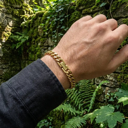 Premium Cartier Clasp Cuban Link Bracelet - 316L Stainless Steel
