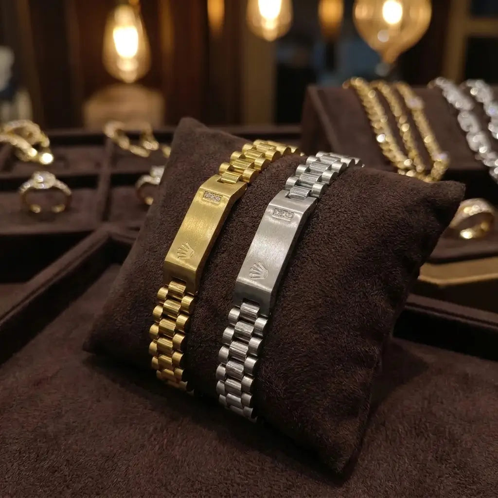 Premium Crown Edition Men's Link Bracelet – Original Rolex Style