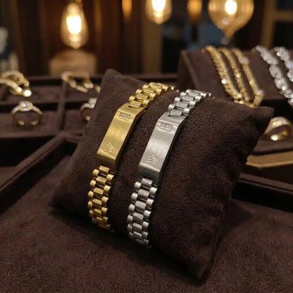 Premium Crown Edition Men's Link Bracelet – Original Rolex Style