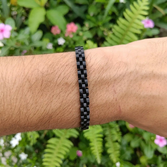 Apex Presidential Micro-Block Link Bracelet – Elite Watch-Band Styling - Charm Bands