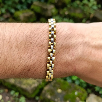 Apex Presidential Micro-Block Link Bracelet – Elite Watch-Band Styling - Charm Bands