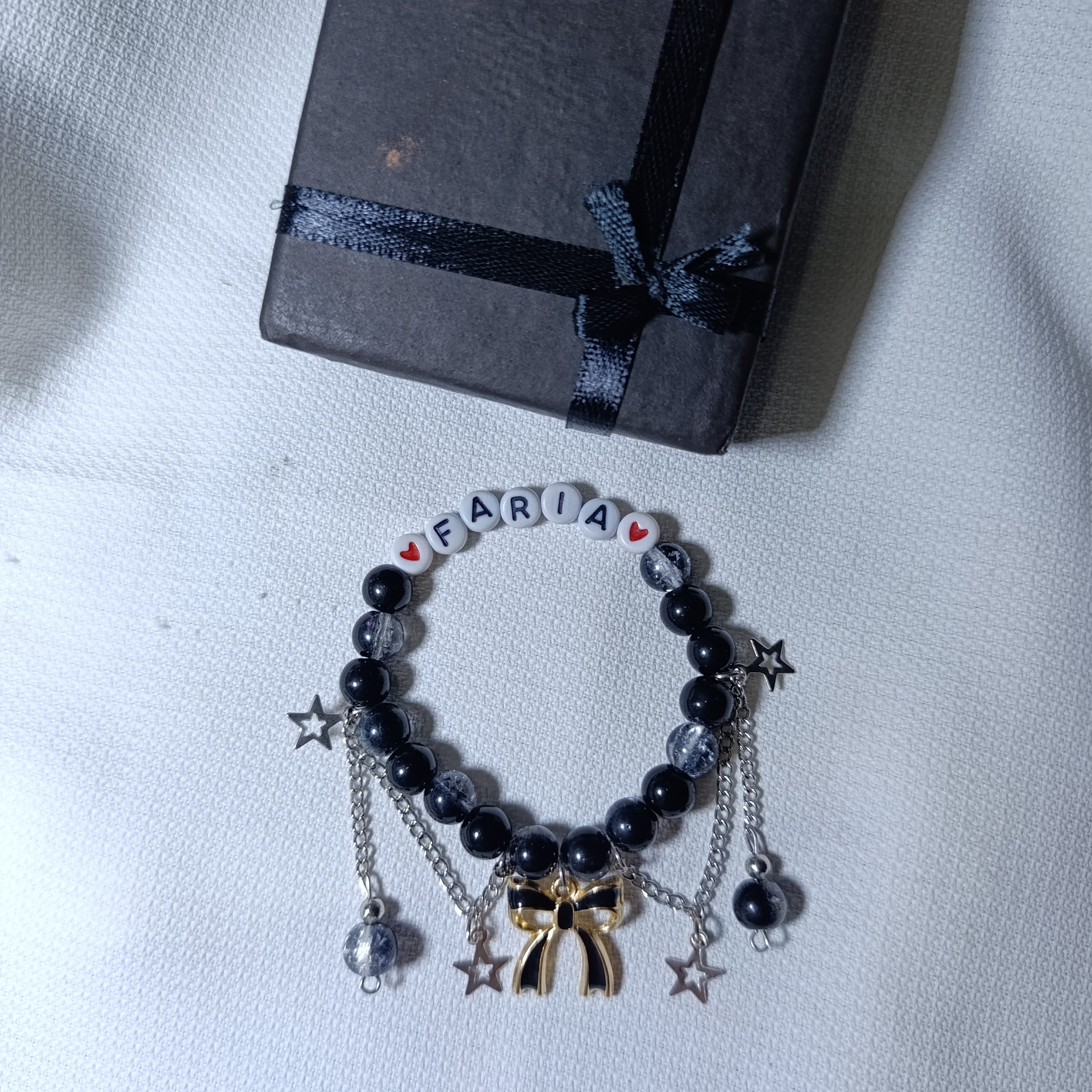 Signature Personalized Name Bracelet | Handcrafted Glass Crystals with Premium Gift Box