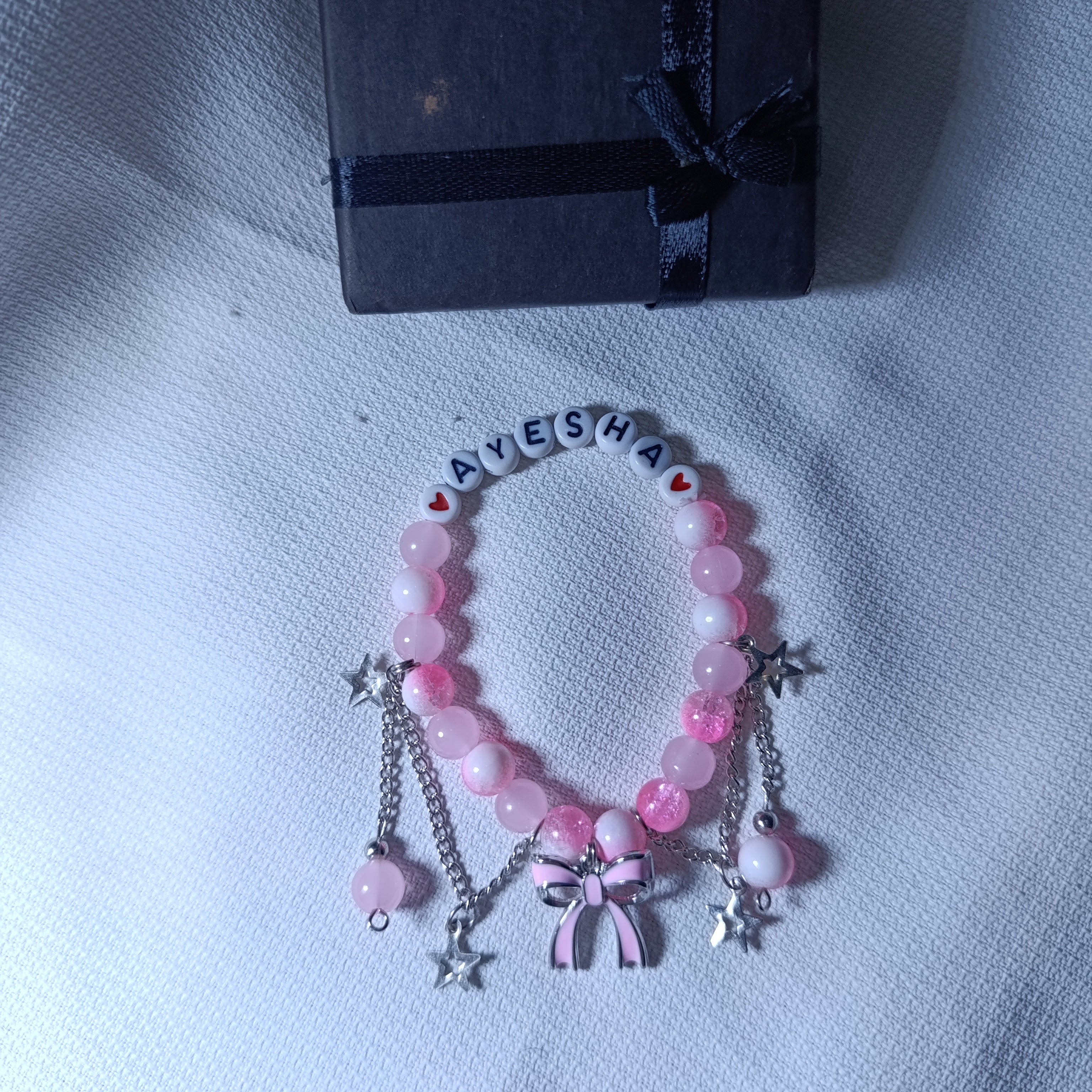 Signature Personalized Name Bracelet | Handcrafted Glass Crystals with Premium Gift Box