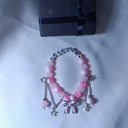 Signature Personalized Name Bracelet | Handcrafted Glass Crystals with Premium Gift Box