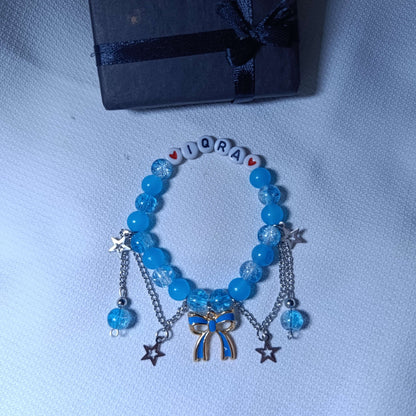 Signature Personalized Name Bracelet | Handcrafted Glass Crystals with Premium Gift Box