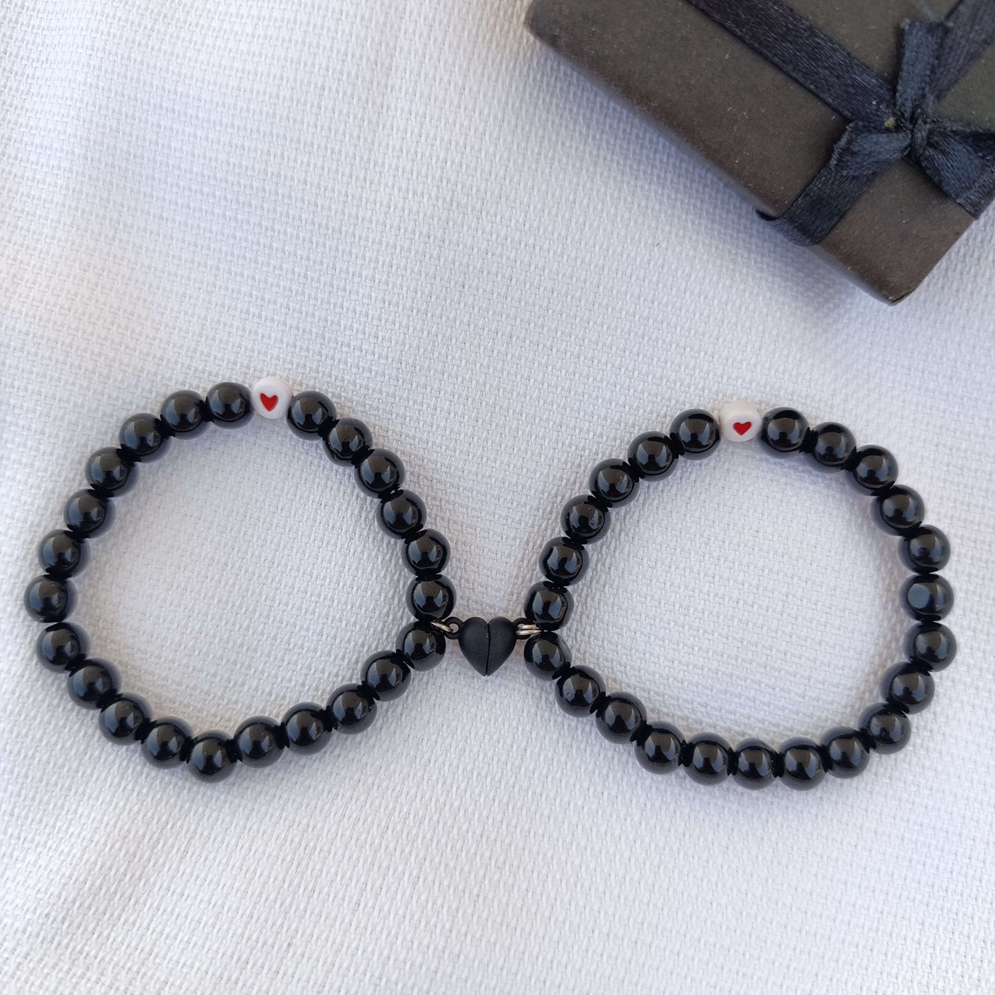 The Soulmate Connection: Matching Name Pair Bracelets for Couples | Set of 2