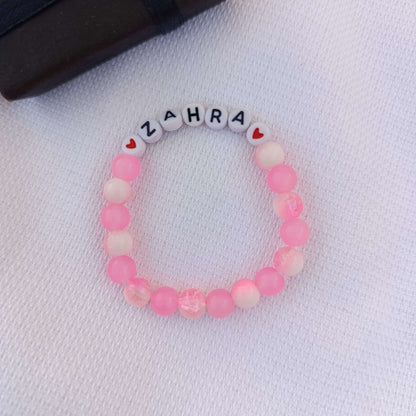 Simply Classic: Personalized Name Bracelet with FREE Pearl Ring | Minimalist Edition
