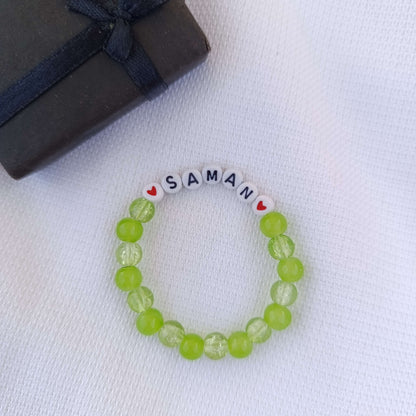 Simply Classic: Personalized Name Bracelet with FREE Pearl Ring | Minimalist Edition