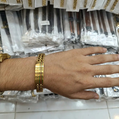Luxury Italian Style Braided Link Bracelet – Gold Gucci Edition